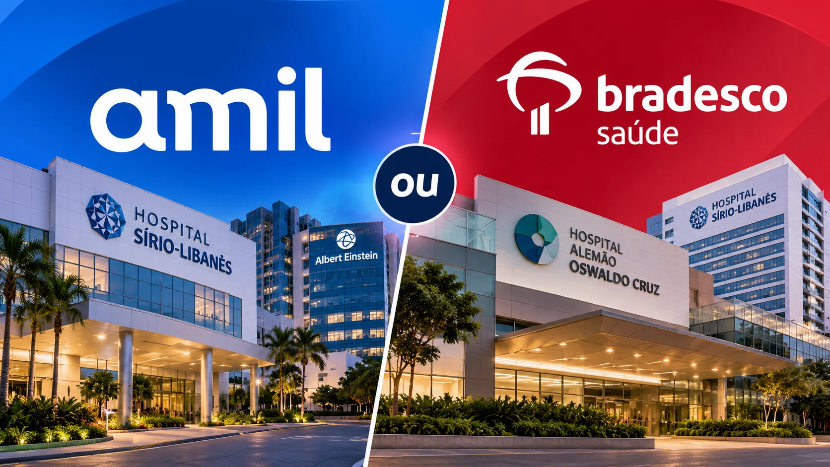 comparação entre amil e bradesco saúde