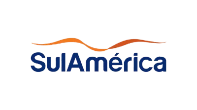logo da sulamérica azul com laranja