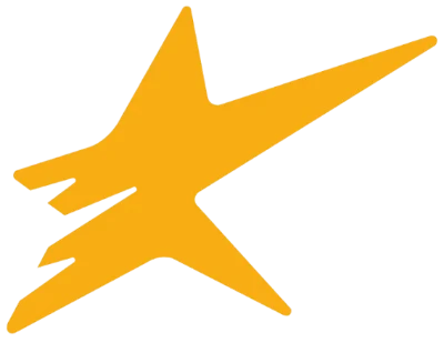 logo da supermed laranja em formato de estrela