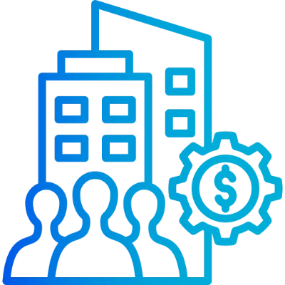 ícones representando Empresários e Comerciantes