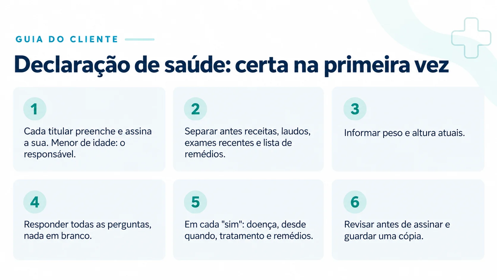 imagem de declaração de saúde