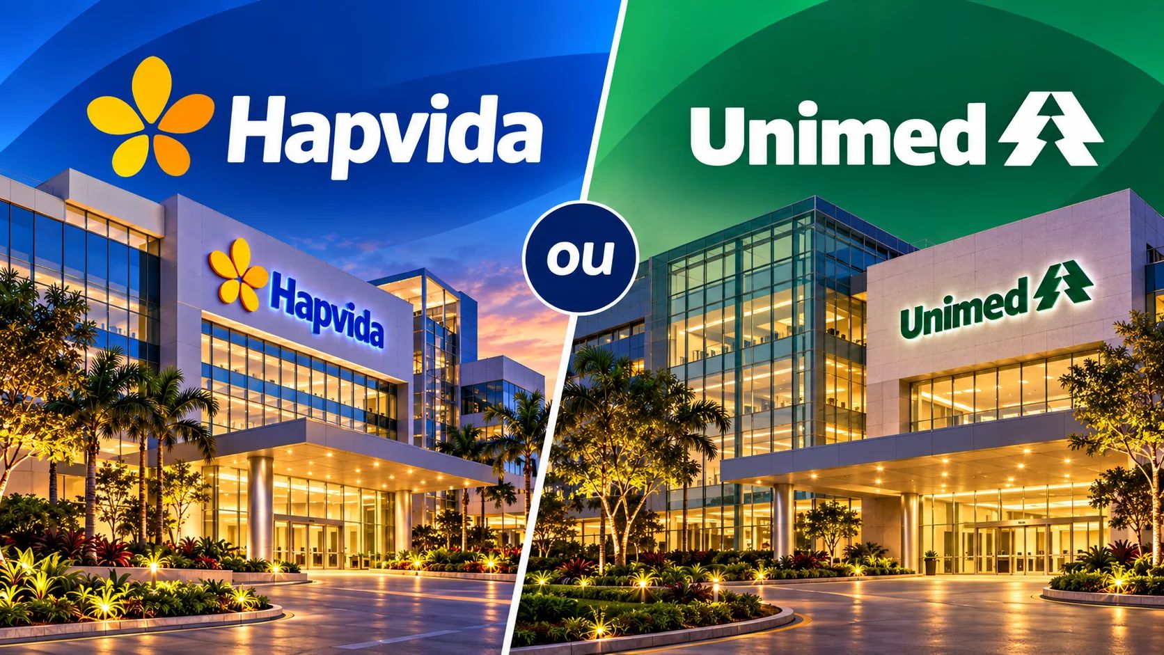 comparação entre Hapvida ou Unimed