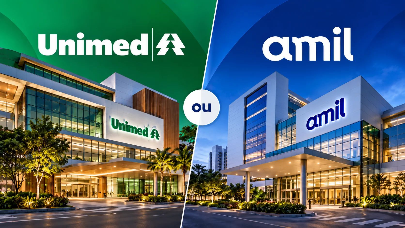 comparação entre Unimed ou Amil