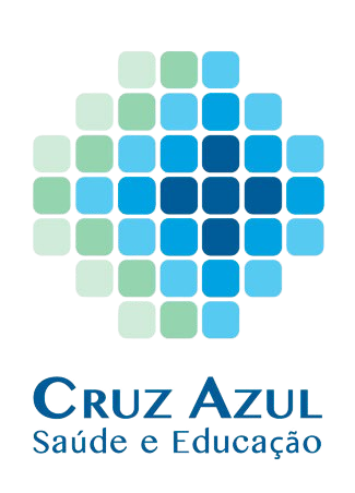 logo da cruz azul no tom azul claro e escuro com um pouco de verde claro