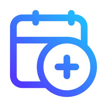 ícone de Consultas azul